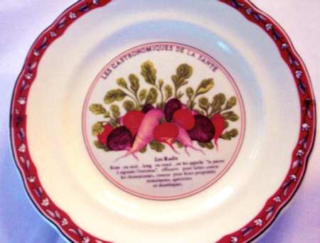 Les Gatronomiques De La Sante Red Salad/Dessert Plate