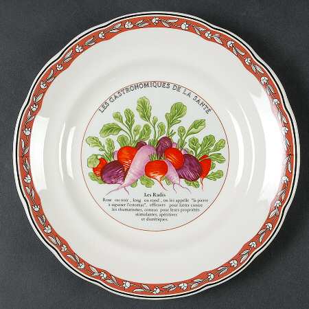 Les Gatronomiques De La Sante Red Salad/Dessert Plate