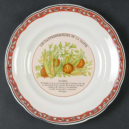 Les Gatronomiques De La Sante Red Salad/Dessert Plate