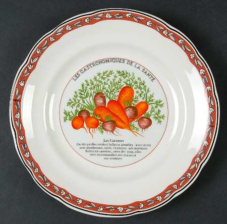 Les Gatronomiques De La Sante Red Salad/Dessert Plate
