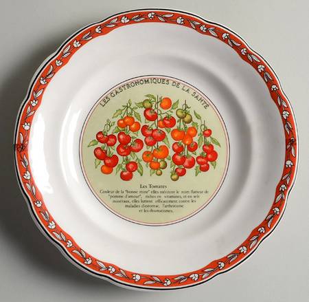 Les Gatronomiques De La Sante Red Salad/Dessert Plate