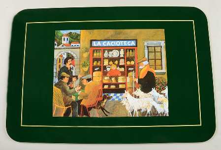 Tuscan Storefronts Corkboard Placemat