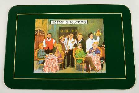 Tuscan Storefronts Corkboard Placemat