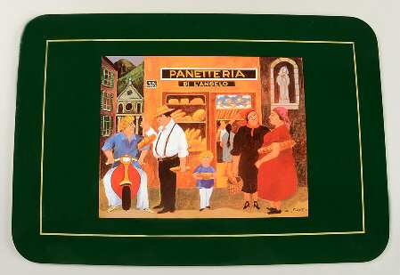 Tuscan Storefronts Corkboard Placemat