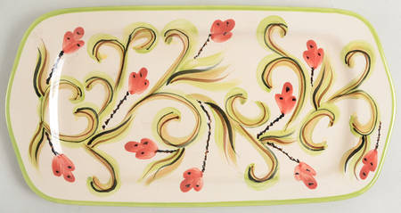 Honeysuckle 15" Rectangular Tray