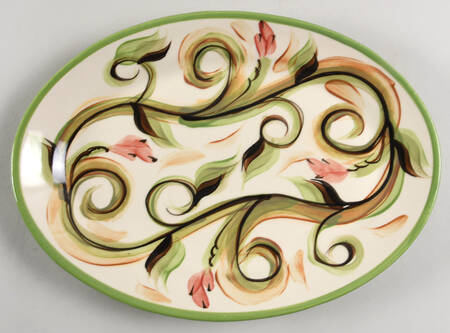 Honeysuckle 13" Oval Serving Platter