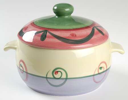 Street Party 3 Quart Round Covered Casserole