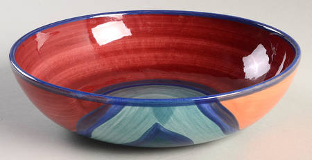 Red Azalea 8" Round Vegetable Bowl