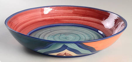 Red Azalea 14" Pasta Serving Bowl