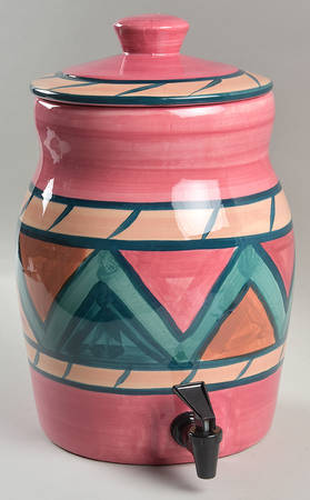 Red Azalea Beverage Dispenser & Lid