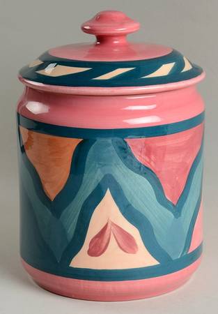 Red Azalea Medium Canister & Lid