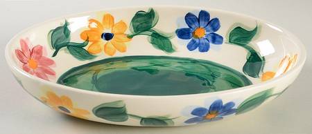 Daisy Chain 10" Oval Vegetable Bowl