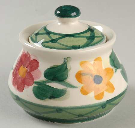 Daisy Chain Sugar Bowl & Lid
