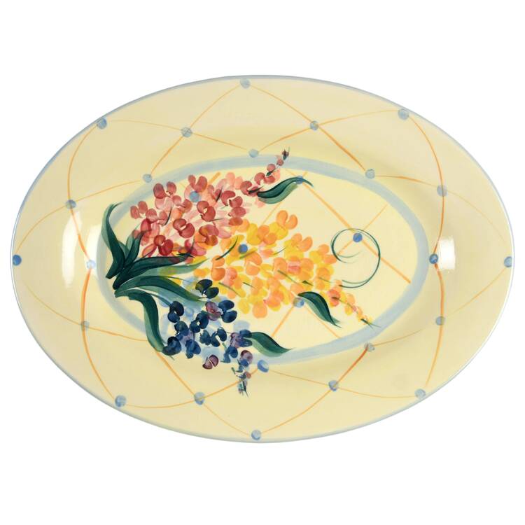 Garden View 15" Oval Serving Platter