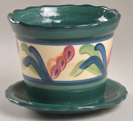 Juniper 4" Flower Pot with Underplate