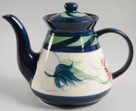 Grapevine Green Teapot & Lid