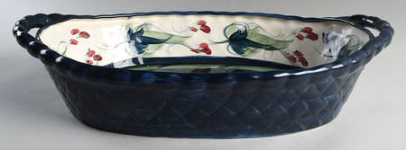 Grapevine Green Oval Basket