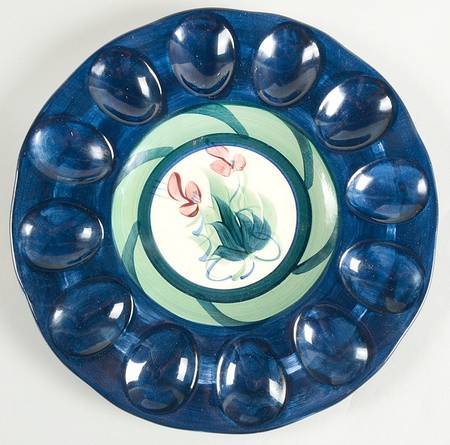 Grapevine Green Deviled Egg Plate