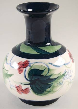 Grapevine Green Narrow Neck Vase