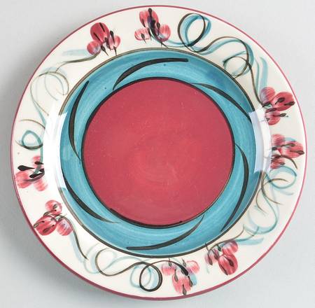 Red Grapevine Bread & Butter Plate