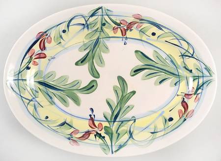 Maypop 15" Oval Serving Platter