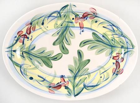 Maypop 13" Oval Serving Platter