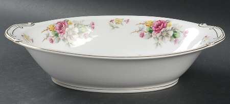 Florette 11" Oval Vegetable Bowl