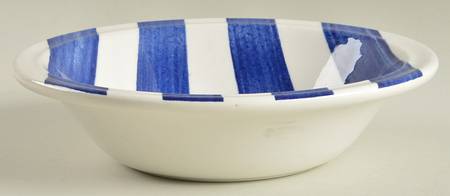 Cabana Stripes Blue Soup/Cereal Bowl