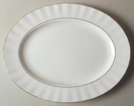 Grand Manor Gold 14" Oval Serving Platter