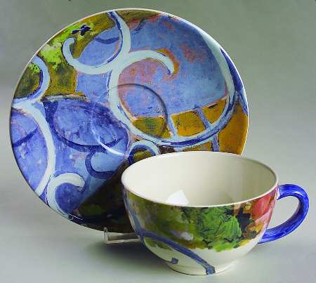 Chaise Bleu Breakfast Cup & Saucer Set