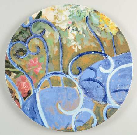 Chaise Bleu Cake Plate