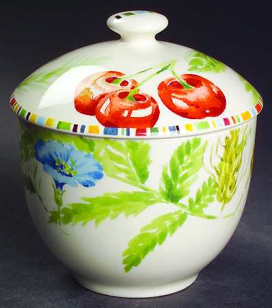 Cherry Sugar Bowl & Lid