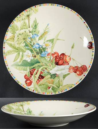 Cherry 12" Shallow Round Bowl
