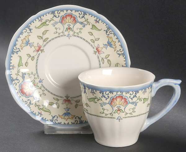 Marie Louise 3" Flat Cup & Saucer Set