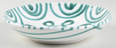 Green Stripe Forest Green (Coupe Shape) Coupe Soup Bowl