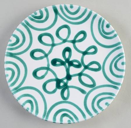 Green Stripe Forest Green (Coupe Shape) by Gmundner Austria
