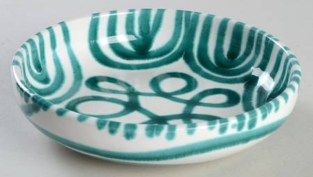 Green Stripe Forest Green (Coupe Shape) Coupe Cereal Bowl