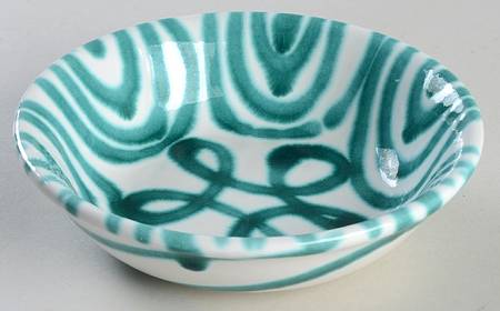 Green Stripe Forest Green (Coupe Shape) Coupe Cereal Bowl