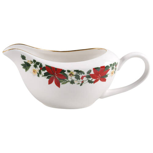 Poinsettia Holiday Gravy Boat