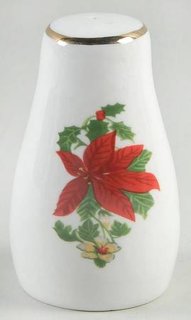 Poinsettia Holiday Salt Shaker