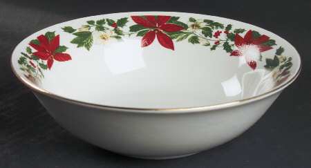 Poinsettia Holiday Coupe Cereal Bowl
