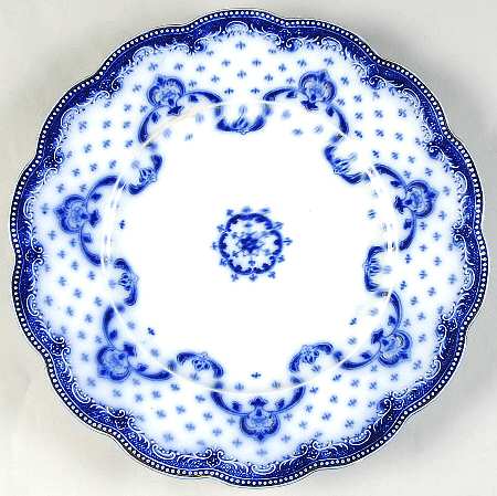 Keele (Flow Blue, Gold Accent) by Grindley