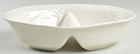 Fruit Oval Divided Vegetable Bowl