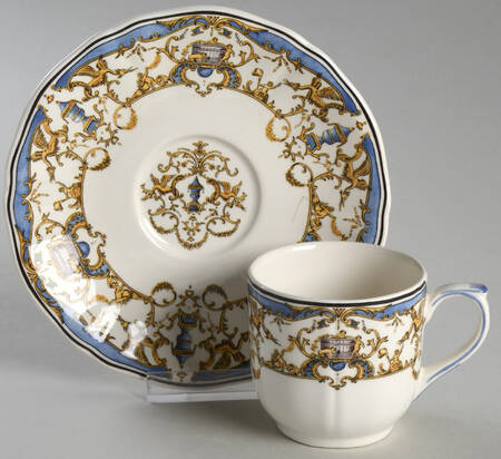Dionysos Flat Demitasse Cup & Saucer Set