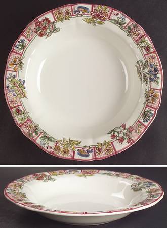 Jardin Imaginaire Large Rim Soup Bowl
