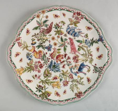 Jardin Imaginaire Handled Cake Plate