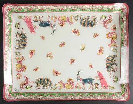 Jardin Imaginaire 18" Acrylic Rectangular Tray