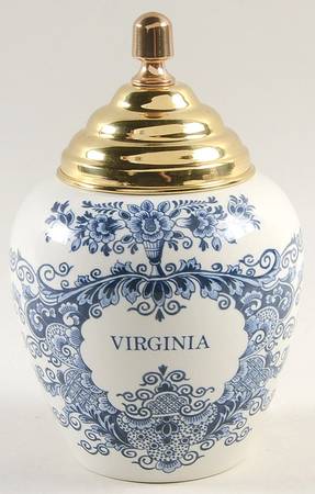 Blue Delft Tea Caddy & Lid