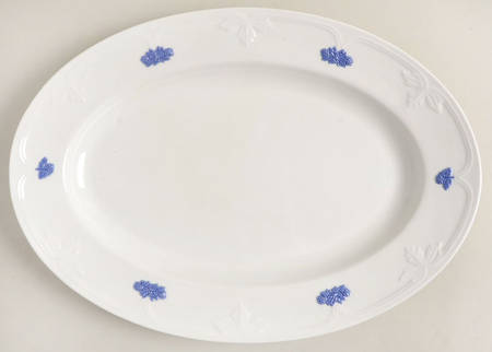 Bla Blom (Name In Banner) 13" Oval Serving Platter