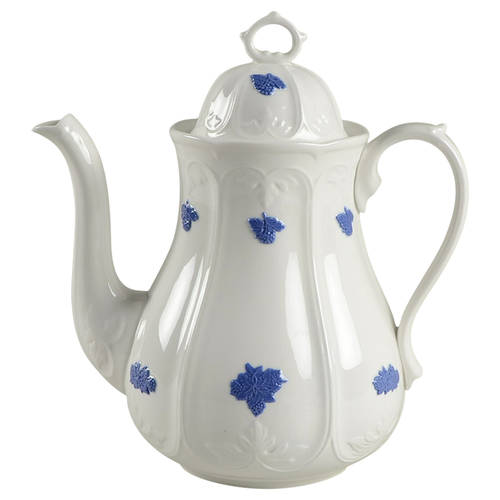 Bla Blom (Name In Banner) Coffee Pot & Lid